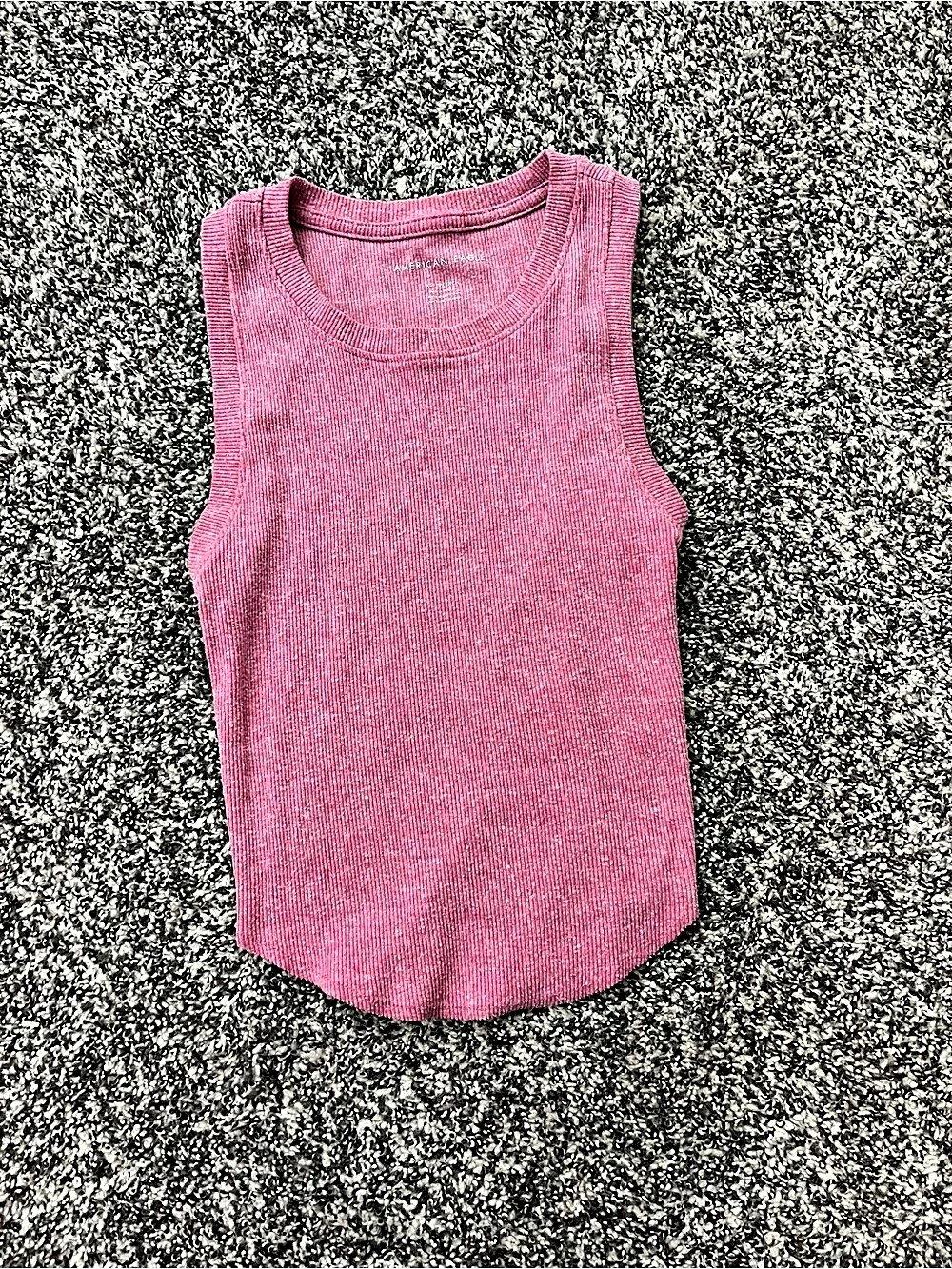 American Eagle Ribbed Tank Top in Pink Size XS